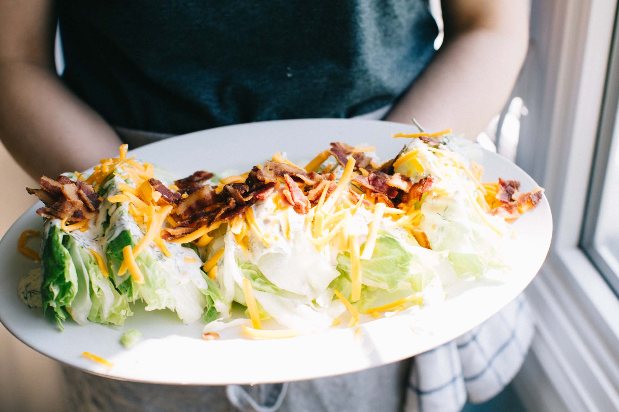 Wedge Salad with Buttermilk Herb Dressing
&ndash; Smak Dab Mustard