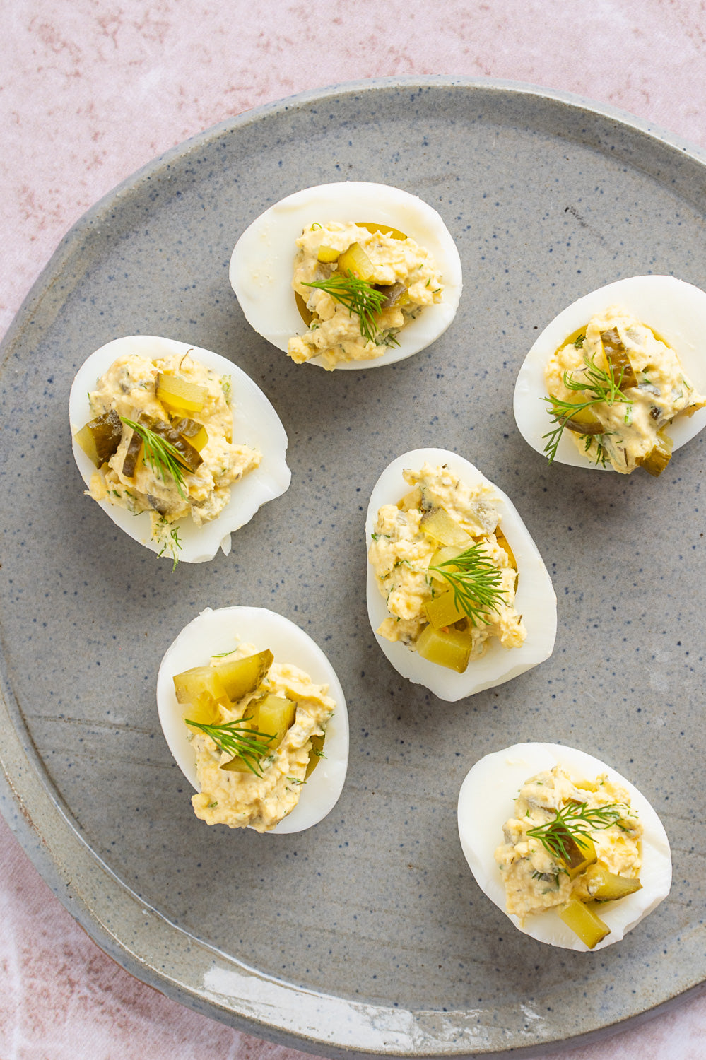 Dill Pickle Devilled Eggs